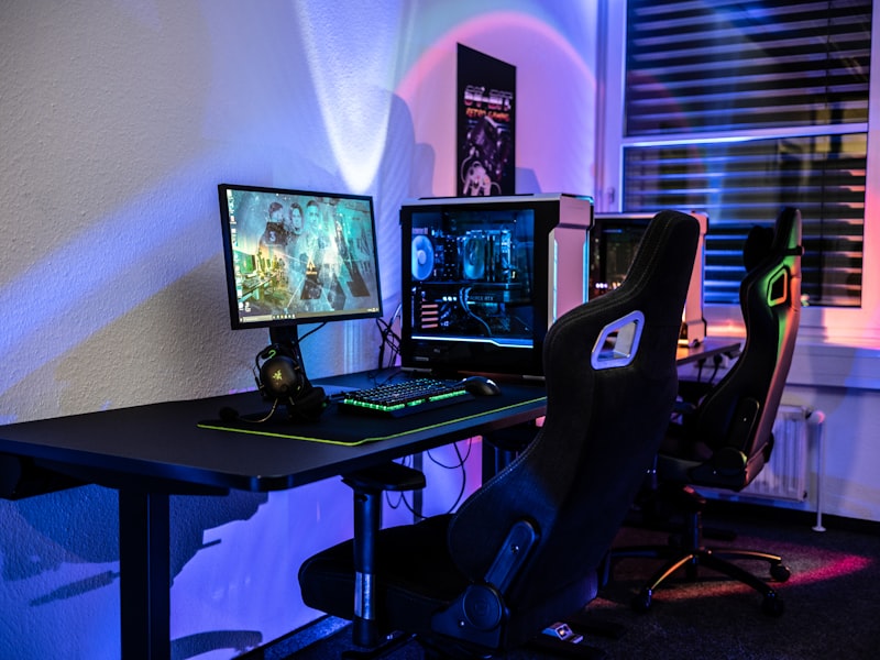 Gaming hardware close up
